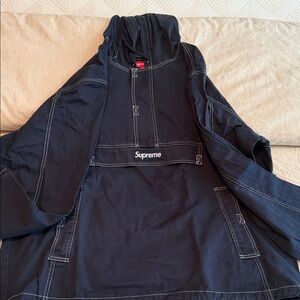 Supreme Navy Hooded Pullover
